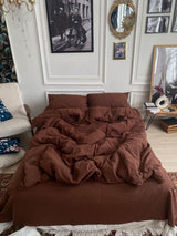 Комплект постільної білизни із вареної бавовни Chocolate