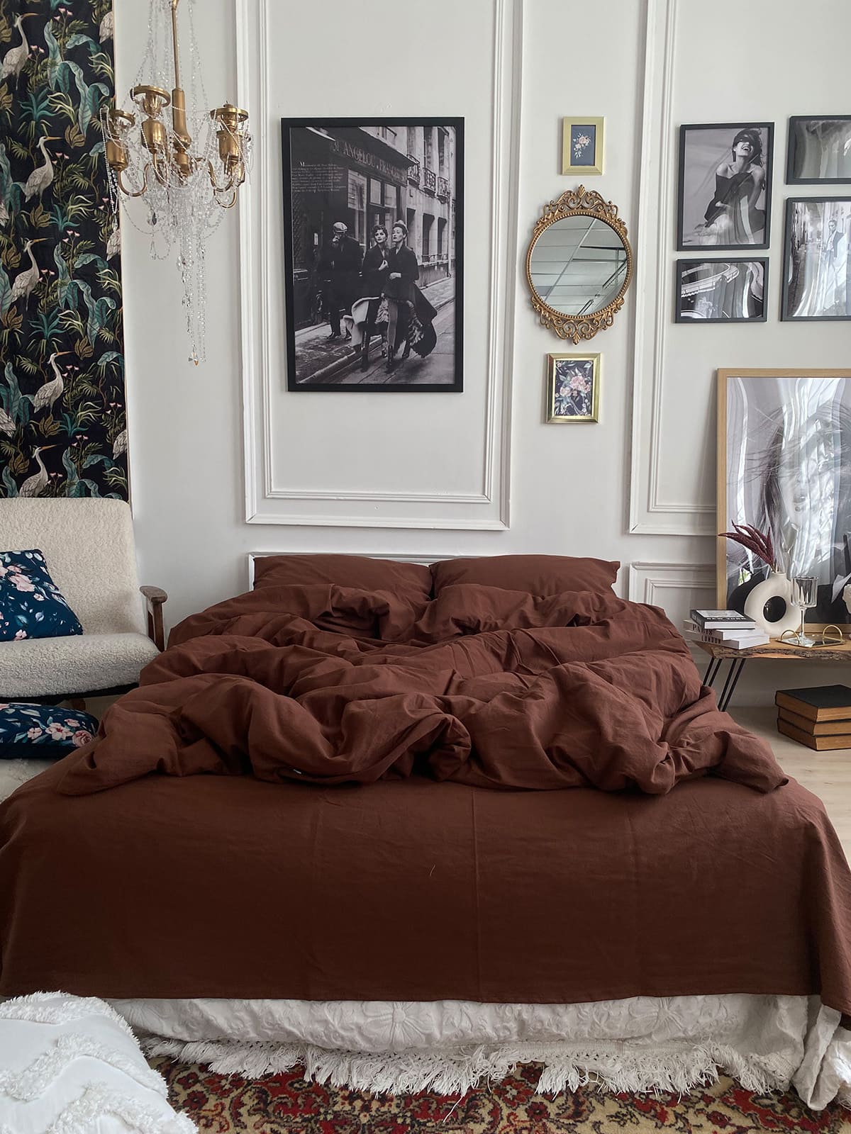 Комплект постільної білизни із вареної бавовни Chocolate
