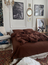 Комплект постільної білизни із вареної бавовни Chocolate