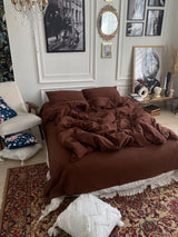 Комплект постільної білизни із вареної бавовни Chocolate