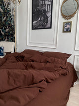 Комплект постільної білизни із вареної бавовни Chocolate
