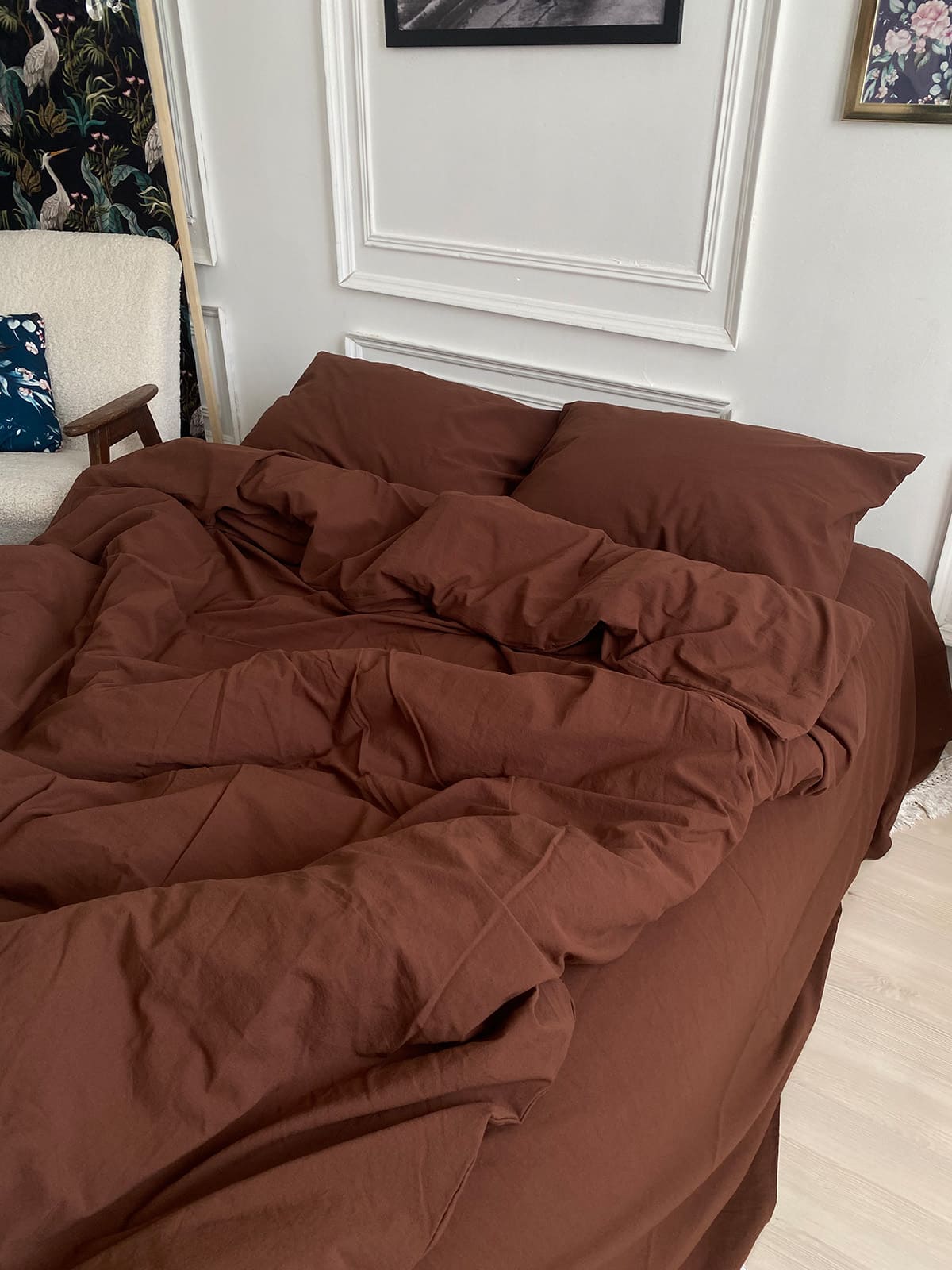 Комплект постільної білизни із вареної бавовни Chocolate
