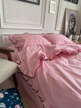 Комплект постільної білизни із бязі Barbie з рюшами