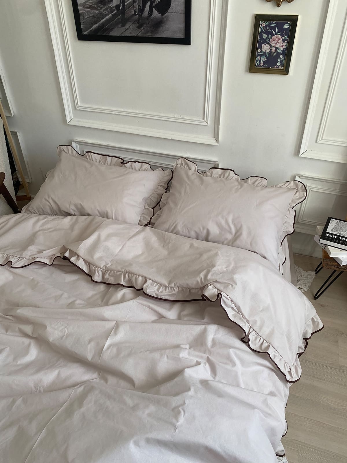 Комплект постільної білизни із бязі Mocco з рюшами