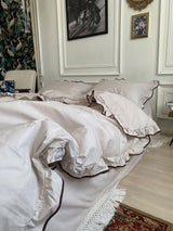 Комплект постільної білизни із бязі Mocco з рюшами