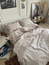 Комплект постільної білизни із бязі Mocco з рюшами