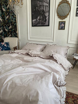 Комплект постільної білизни із бязі Mocco з рюшами