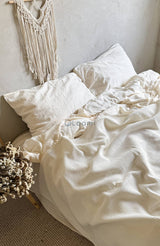 Комплект постільної білизни із бавовни та тенселу Ivory