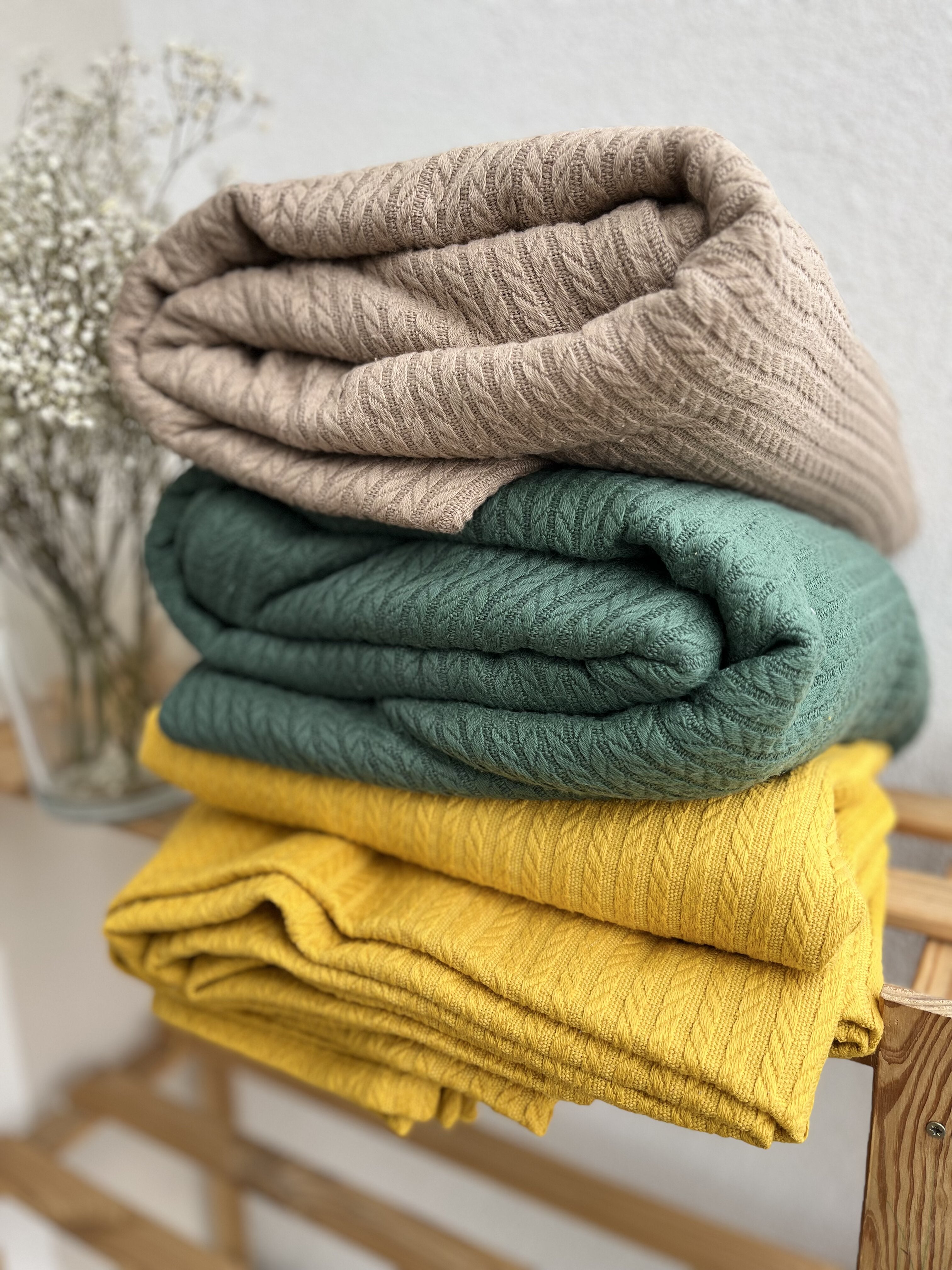 Бавовняне покривало Braid