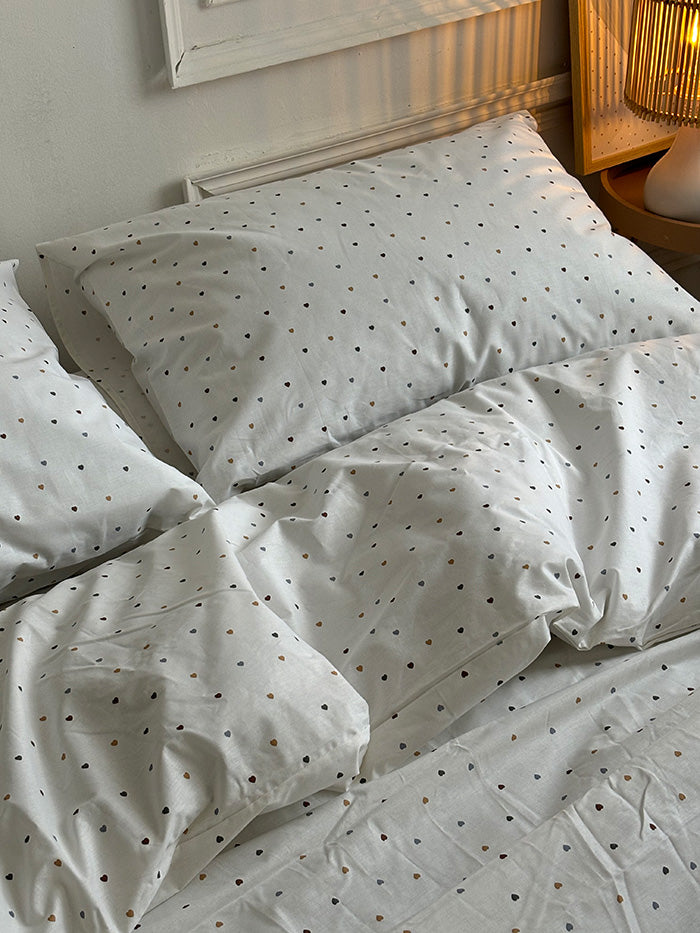 Комплект постільної білизни із ранфорсу Hearts