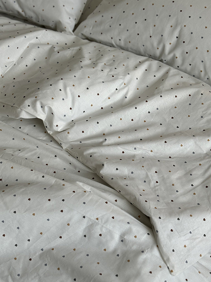 Комплект постільної білизни із ранфорсу Hearts