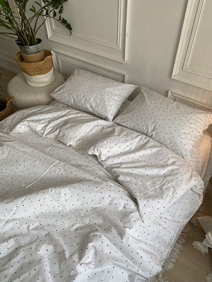 Комплект постільної білизни із ранфорсу Hearts