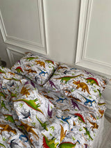 Комплект постільної білизни із бязі Динозаври