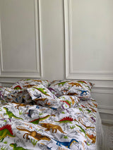 Комплект постільної білизни із бязі Динозаври