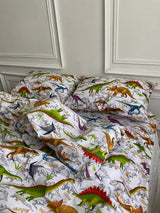 Комплект постільної білизни із бязі Динозаври