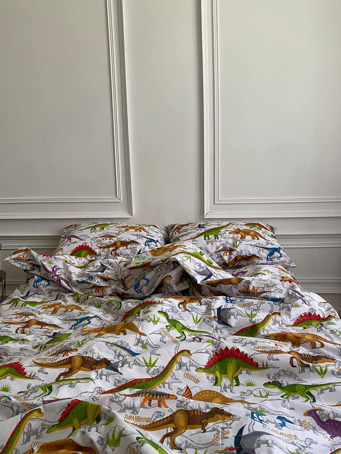 Комплект постільної білизни із бязі Динозаври
