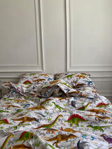 Комплект постільної білизни із бязі Динозаври