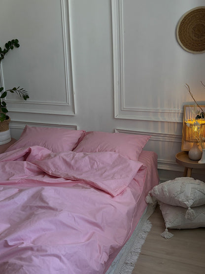 Комплект постільної білизни із бязі Pink