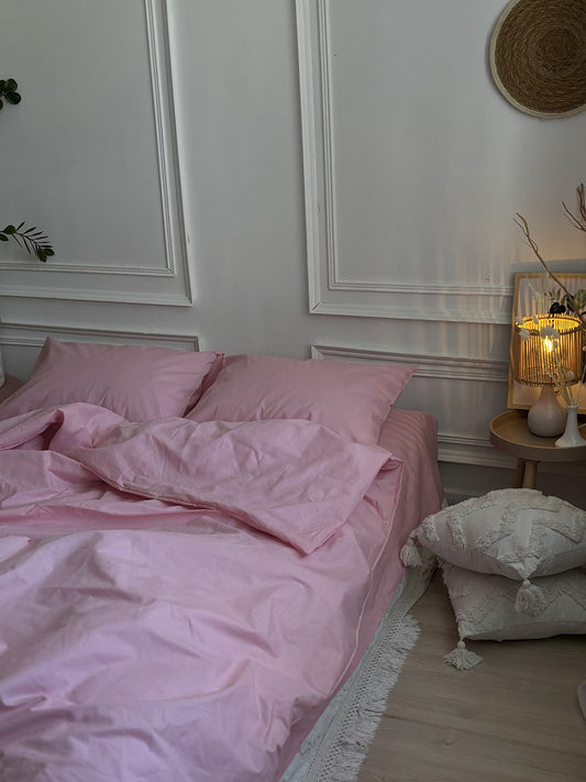 Комплект постільної білизни із бязі Pink