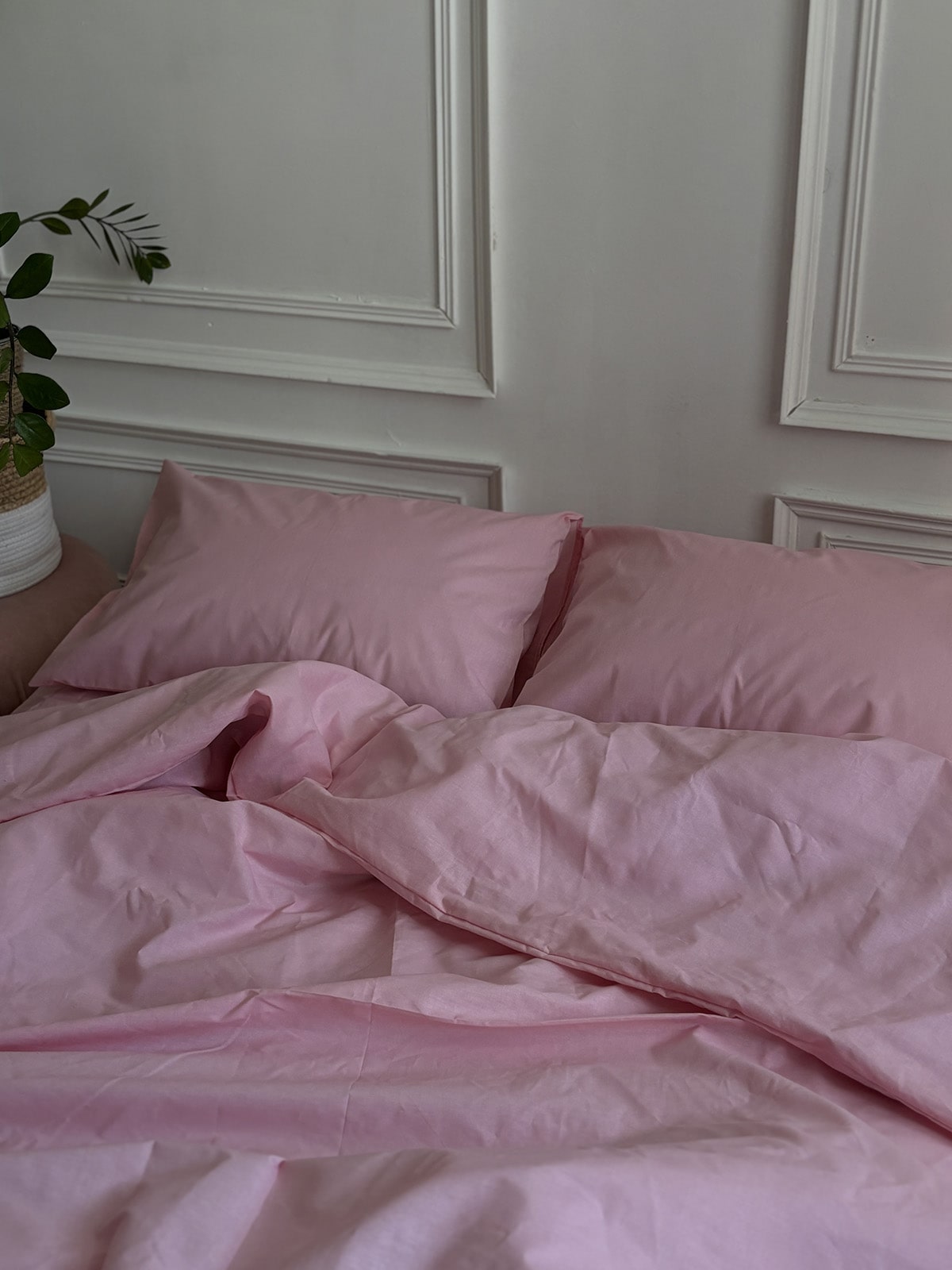 Комплект постільної білизни із бязі Pink
