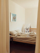 Комплект постільної білизни з вареного льону Ivory