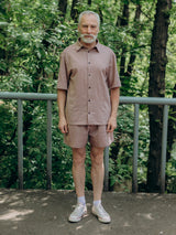 Піжама чоловіча з вареної бавовни (літня)