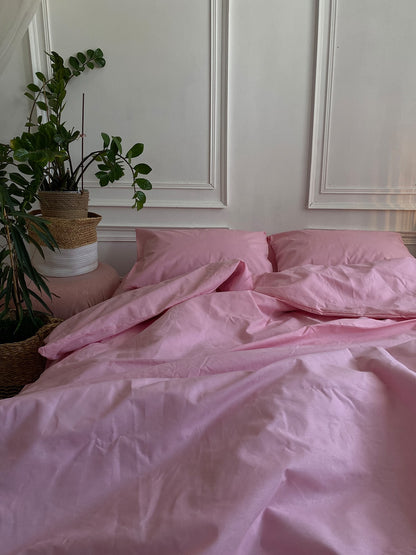 Комплект постільної білизни із бязі Pink