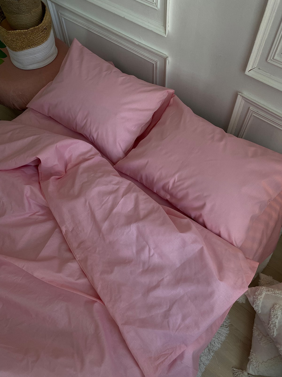 Комплект постільної білизни із бязі Pink