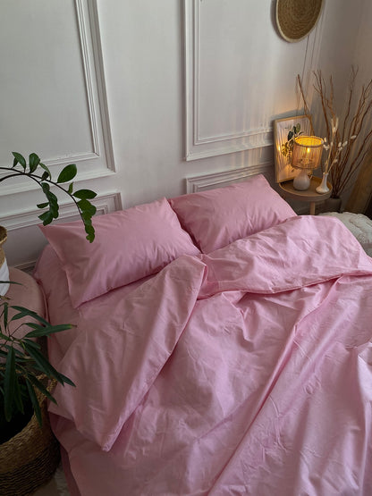 Комплект постільної білизни із бязі Pink