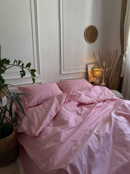 Комплект постільної білизни із бязі Pink