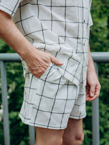 Піжама чоловіча з вареної бавовни (літня)