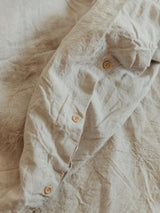 Комплект постільної білизни з вареного льону Ivory