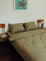 Комплект постільної білизни з вареного льону Spring