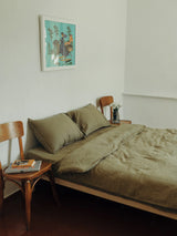 Комплект постільної білизни з вареного льону Spring