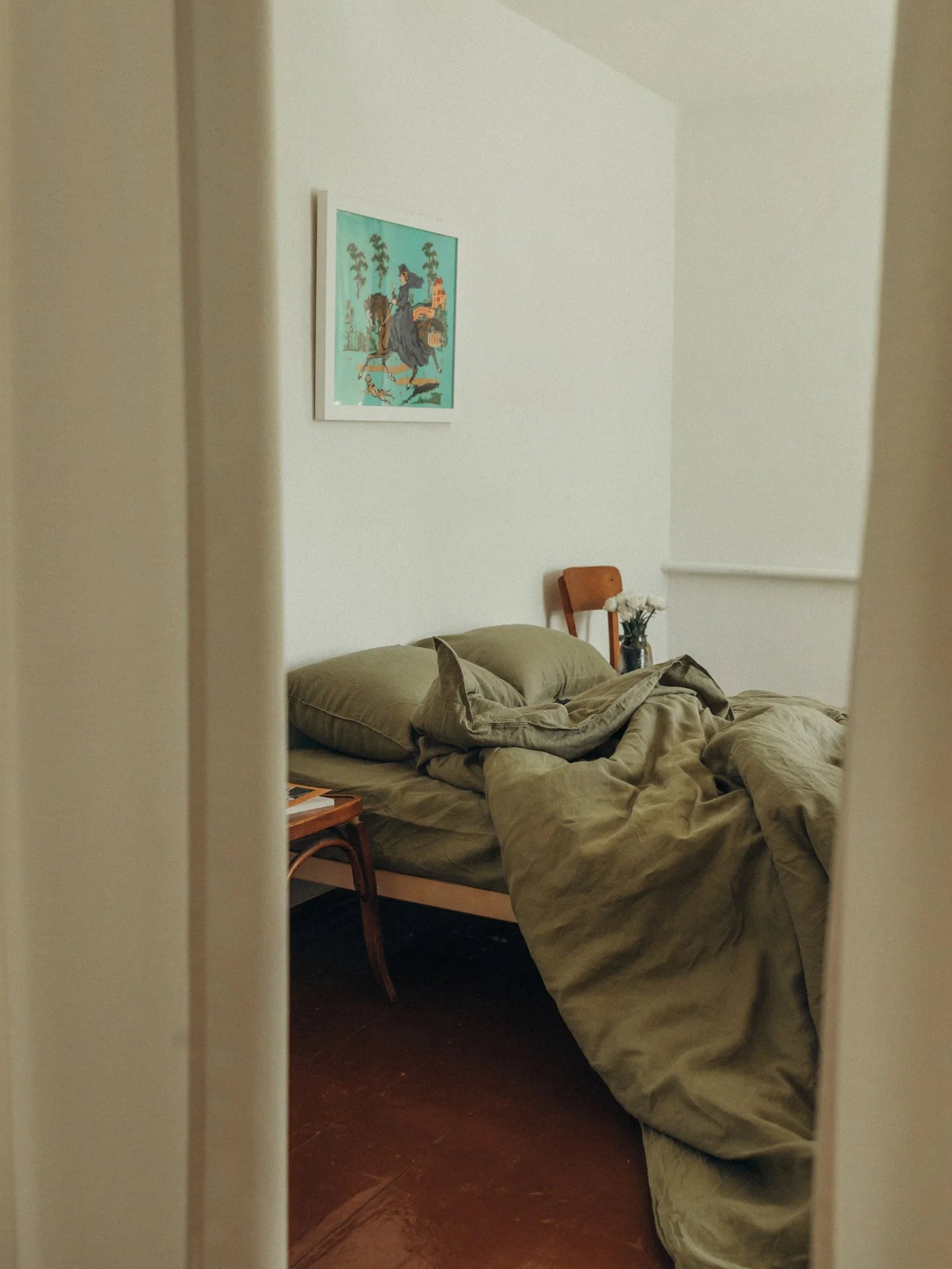 Комплект постільної білизни з вареного льону Spring