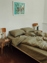 Комплект постільної білизни з вареного льону Spring