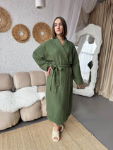 Жіночий халат з грецької вафельки Greece