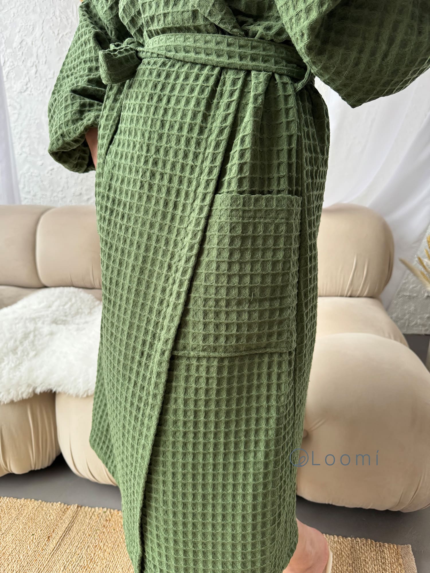 Жіночий халат з грецької вафельки Greece