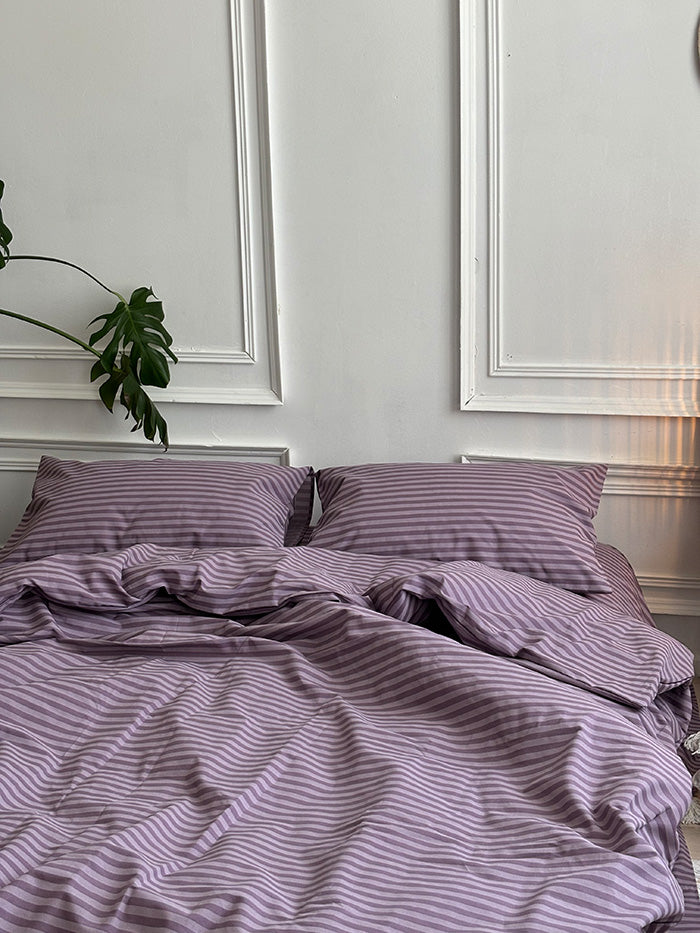 Комплект постільної білизни із бязі Lilac Stripe