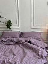 Комплект постільної білизни із бязі Lilac Stripe