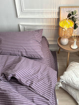 Комплект постільної білизни із бязі Lilac Stripe