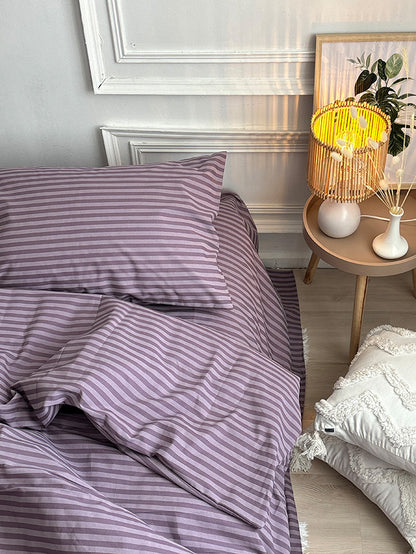 Комплект постільної білизни із бязі Lilac Stripe