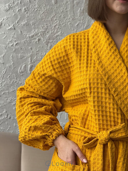 Жіночий халат з грецької вафельки Greece