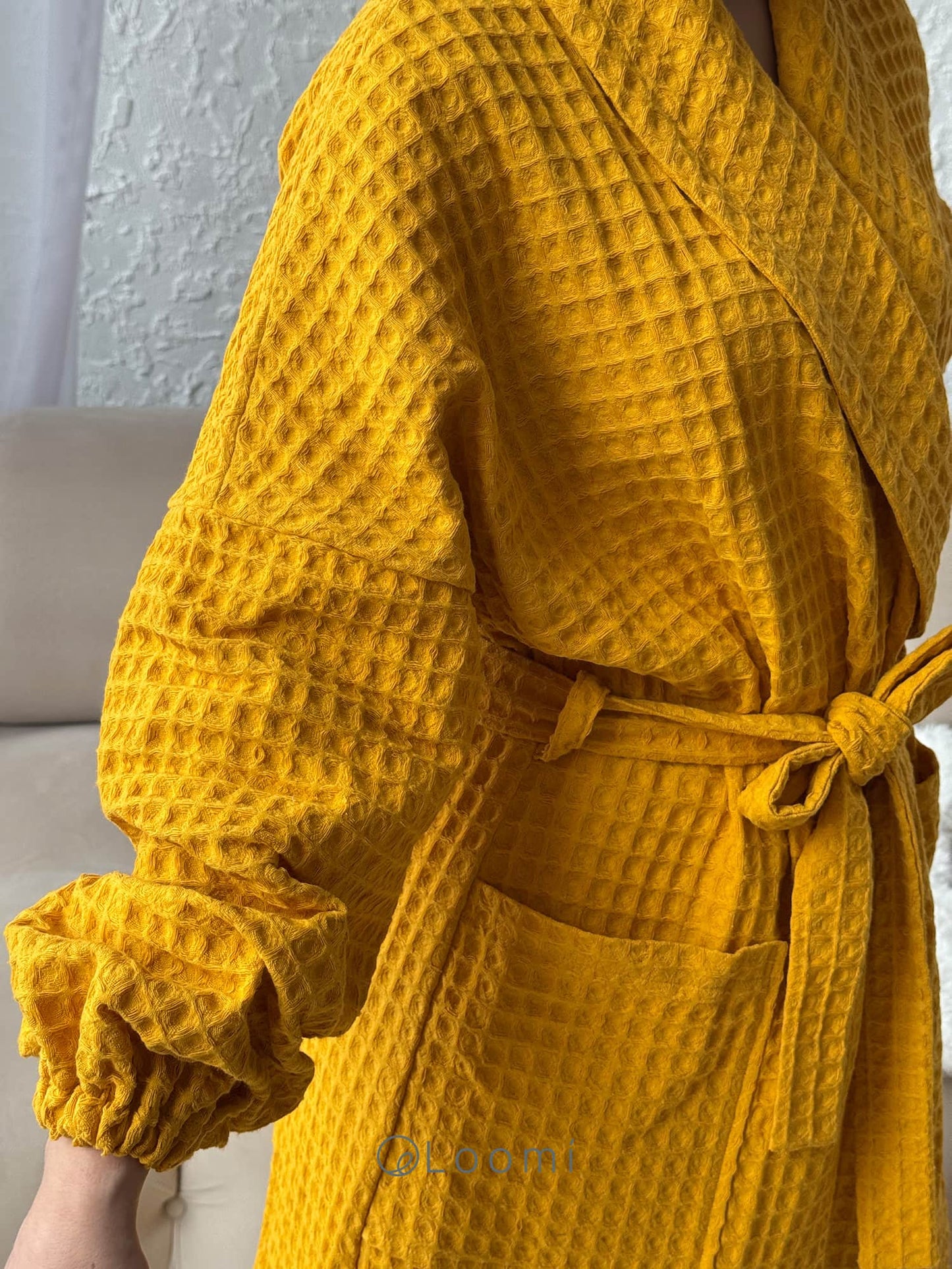 Жіночий халат з грецької вафельки Greece