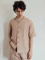 Піжама чоловіча лляна з шортами