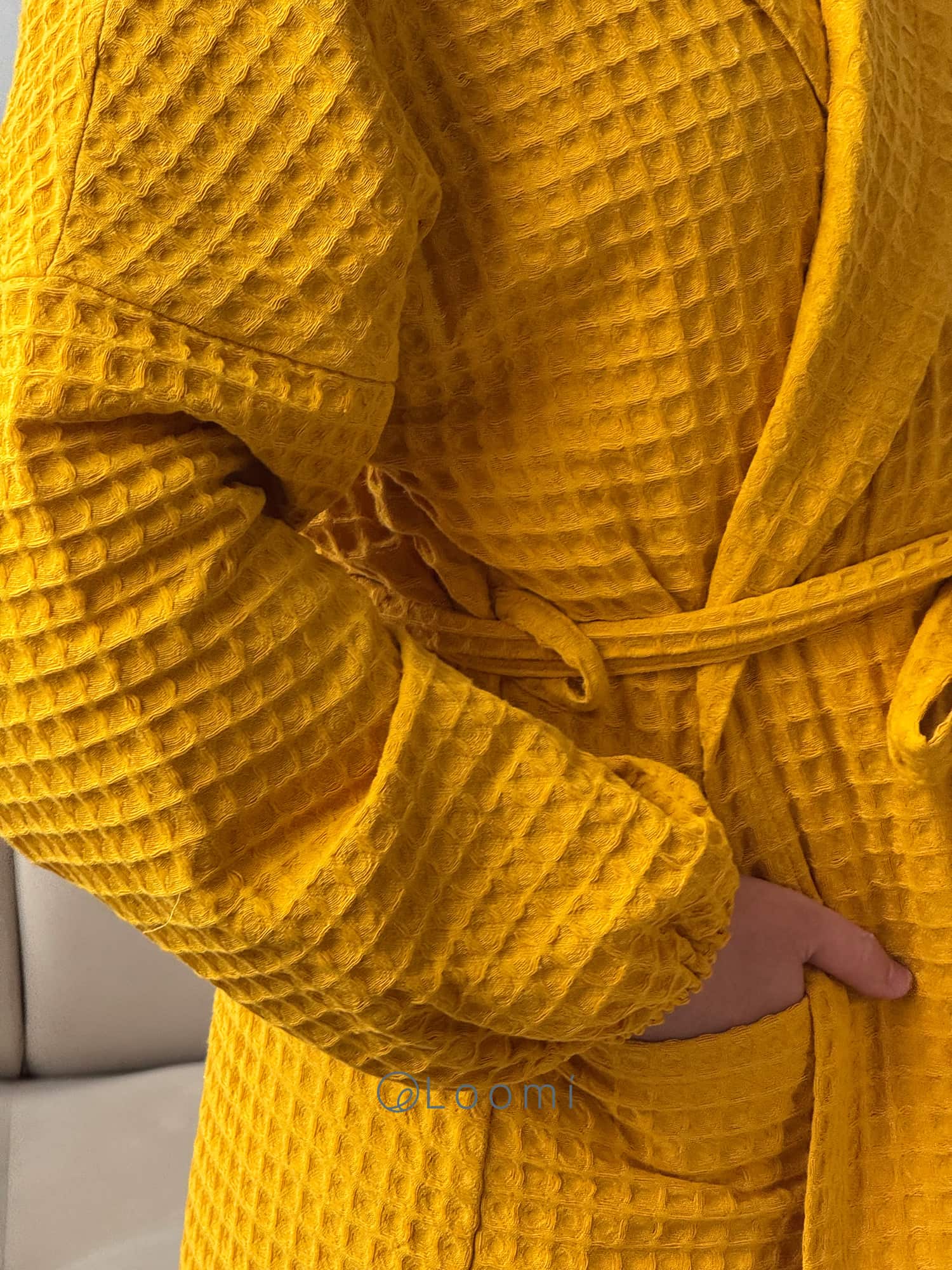 Чоловічий халат з грецької вафельки Greece