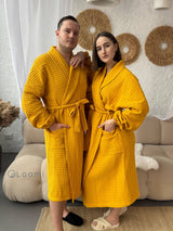 Чоловічий халат з грецької вафельки Greece