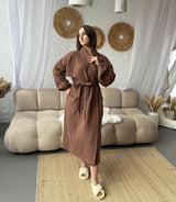 Жіночий халат з грецької вафельки Greece