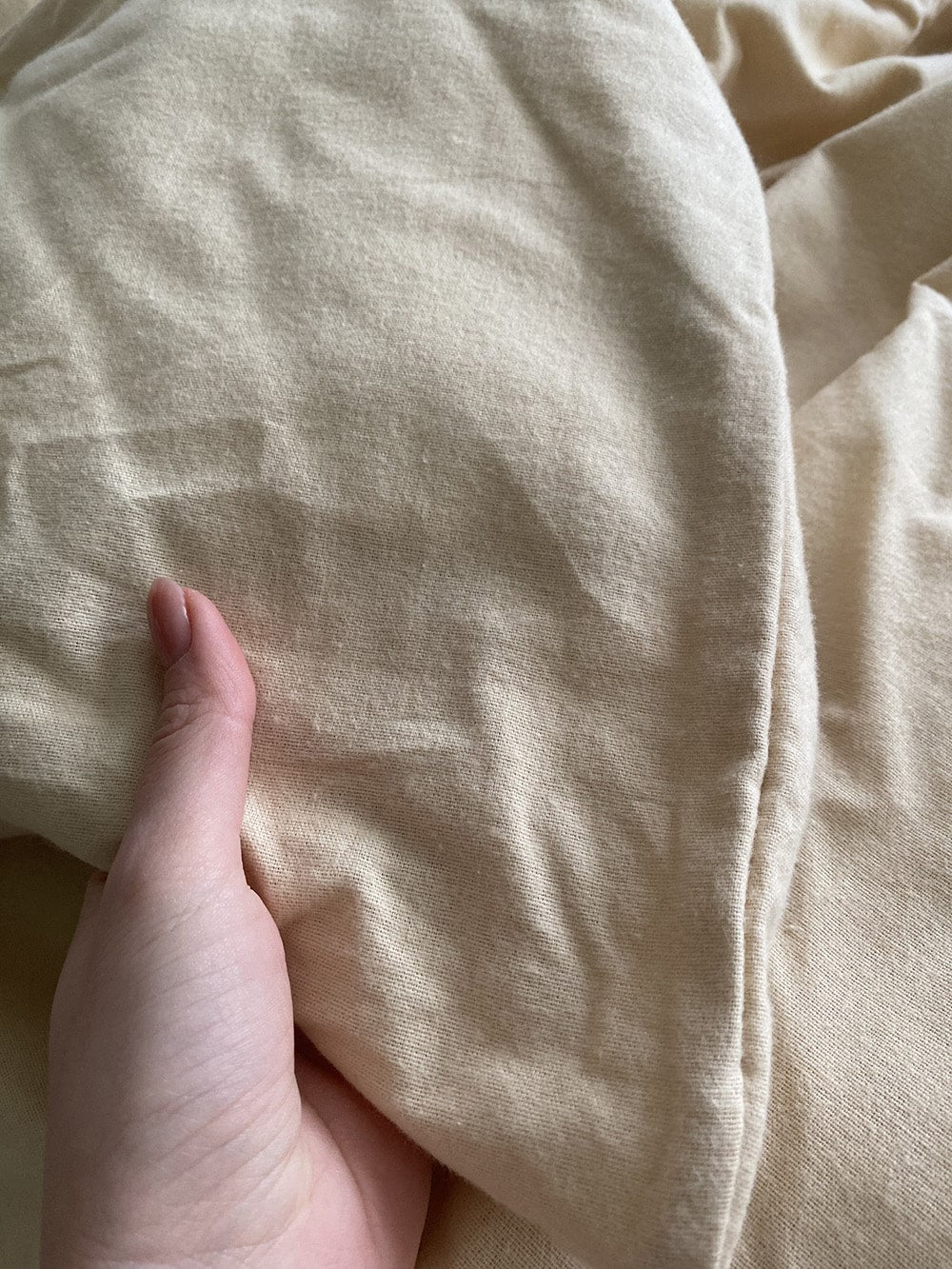 Комплект постільної білизни із фланелі Light Beige