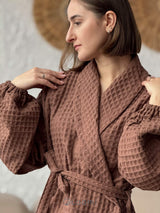 Жіночий халат з грецької вафельки Greece